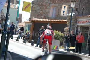 Florian Stalder (BMC Racing Team) in the center of Porto-Vecchio (500x)