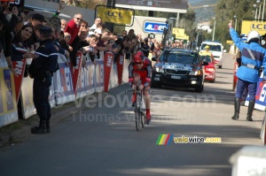 Cadel Evans (BMC Racing Team) at the finish (395x)