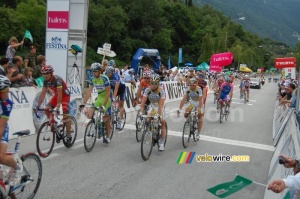 Mark Cavendish (HTC-Columbia) at the finish in Sierre (234x)
