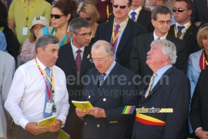 Eddy Merckx, le Roi de la Belgique et le maire de Bruxelles (787x)