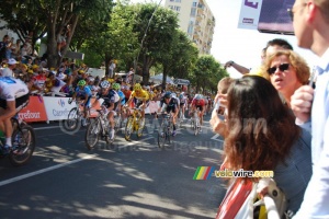 Fabian Cancellara (Team Saxo Bank) in yellow (564x)