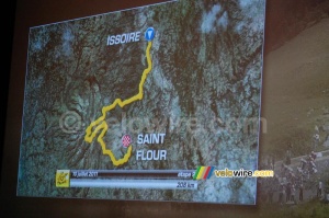 The Issoire > Saint-Flour stage on the map (538x)