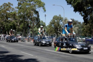 The Santos Tour Down Under support vehicles (435x)