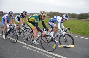 Frédéric Amorison (Landbouwkrediet), Anthony Geslin (FDJ), Jean Marc Marino (Saur-Sojasun) & Lieuwe Westra (Vacansoleil-DCM Pro Cycling Team) (944x)