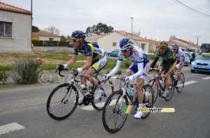 Lieuwe Westra (Vacansoleil-DCM Pro Cycling Team), Jean Marc Marino (Saur-Sojasun), Frédéric Amorison (Landbouwkrediet) & Anthony Geslin (FDJ) (537x)