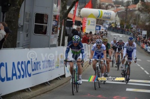 Sergey Lagutin (Vacansoleil-DCM Pro Cycling Team), Anthony Geslin (FDJ) & Laurent Mangel (Saur-Sojasun) (360x)